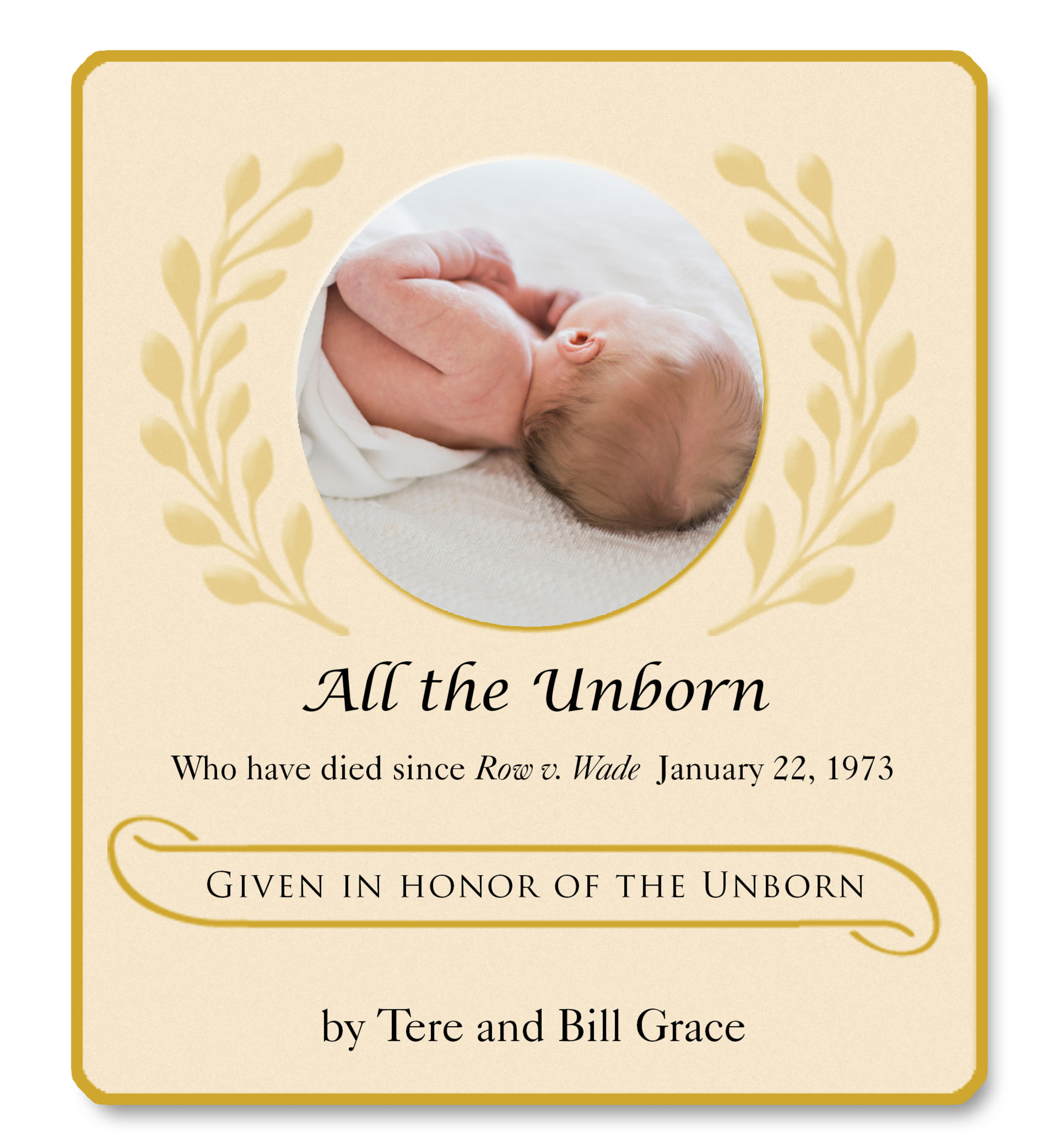 Unborn Memorial Fixed