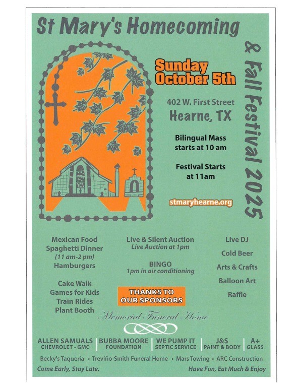 St Mary Hearne Flier 2025