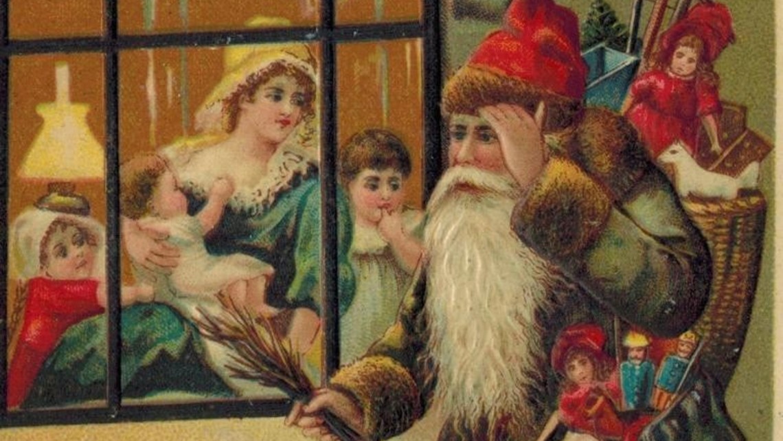 Antique Vintage Christmas Postcard 1 25bf859d2fa719fb77a7458df6df9080